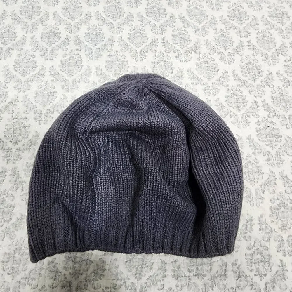 Charcoal Grey Maurice's Beret style Beanie Hat with Sequin Accent
